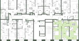 2-к квартира, вторичка, 60м2, 2/18 этаж